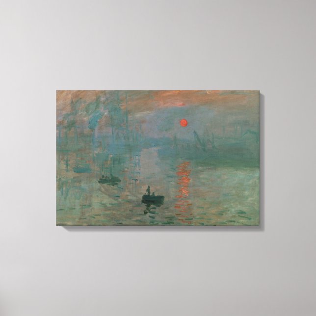 Toile Claude Monet - Impression, lever de soleil (Recto)
