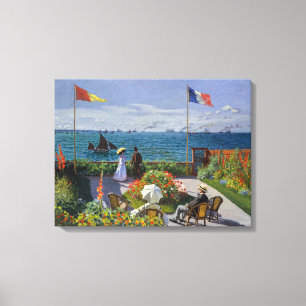 Toile Claude Monet - Jardin à Sainte-Adresse