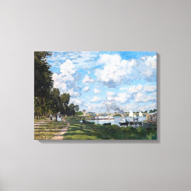 Toile Claude Monet - Le Bassin d'Argenteuil (Recto)