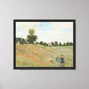 Toile Claude Monet Le Champ de coquelicots près d'Argent