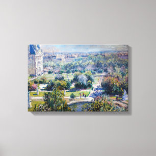 Toile Claude Monet - Les jardins des Tuileries