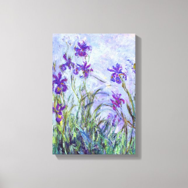 Toile Claude Monet - Lilac Irises / Iris Mauves (Recto)