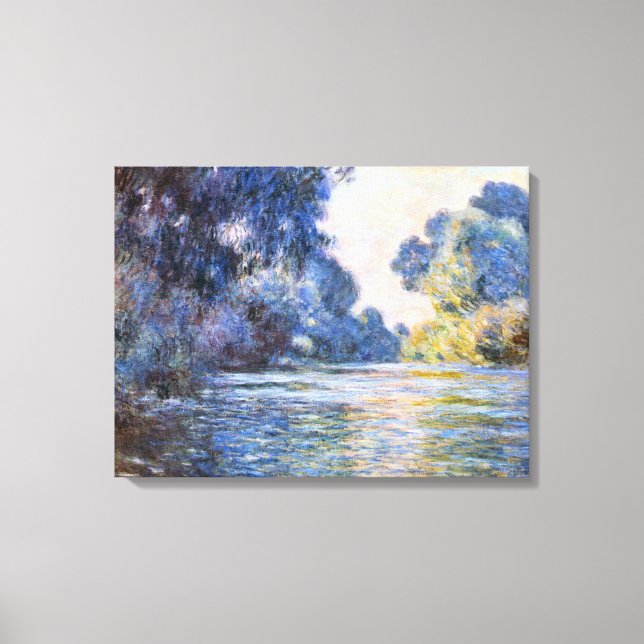 Toile Claude Monet, matin sur la Seine à Giverny (Recto)