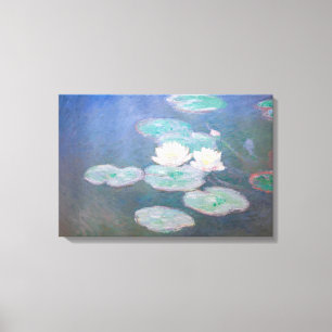 Toile Claude Monet - Nymphéas, Effet du soir