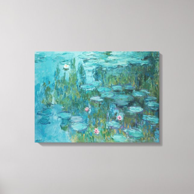 Toile Claude Monet - Nymphéas - Water Lilies - Néophytes (Recto)