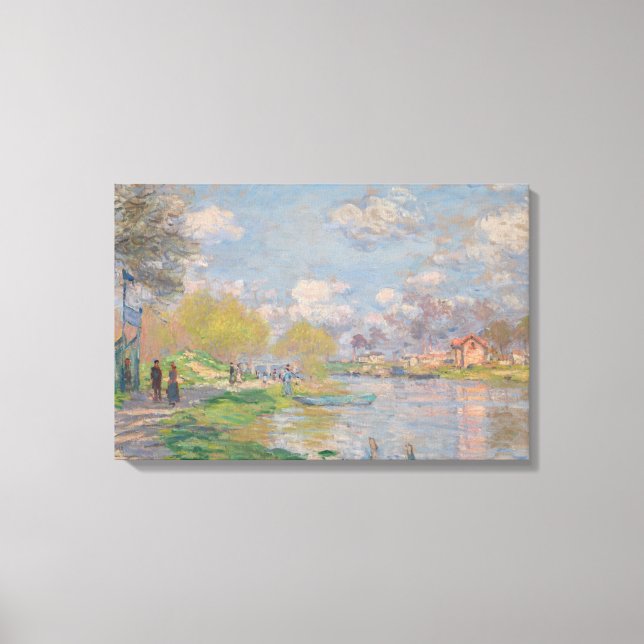 Toile Claude Monet - Printemps de la Seine (Recto)