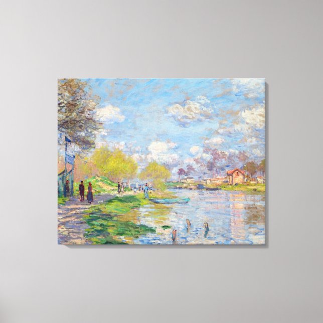 Toile Claude Monet - Printemps de la Seine (Recto)