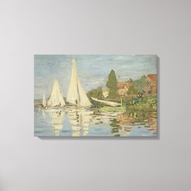 Toile Claude Monet - Regattas à Argenteuil (Recto)