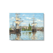 Claude Monet_Ships Sur la Seine à Rouen