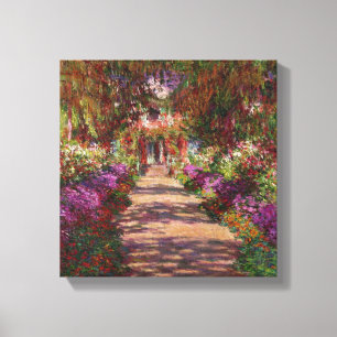 Toile Claude Monet   une voie dans le jardin de Monet