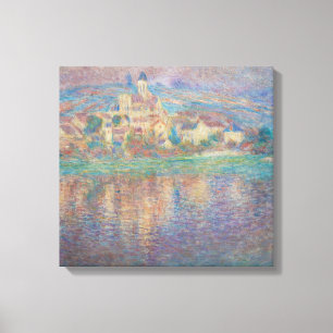 Toile Claude Monet - Vetheuil, coucher de soleil