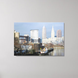 Toile Cleveland, Ohio (Vue sur la rivière)