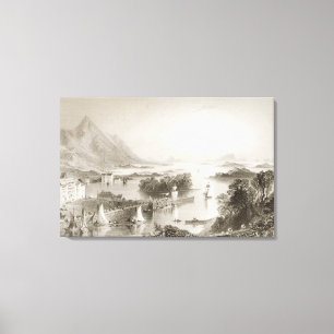 Toile Clew Bay vue de Westport, Comté de Mayo