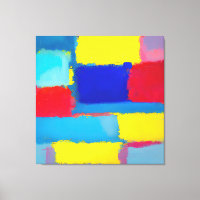 "Cobalt Carnival" Art Abstrait