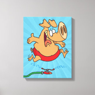 Toile cochon d'arrosage mignon d'été