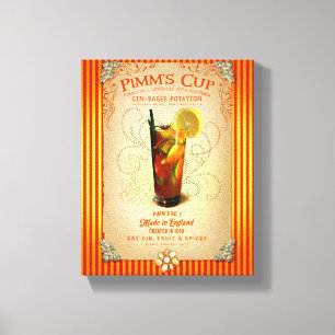 Toile Cocktail de la tasse de Pimm
