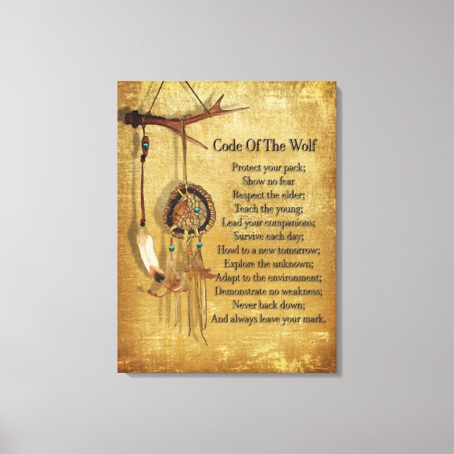 Toile Code du chasseur de loups (Recto)