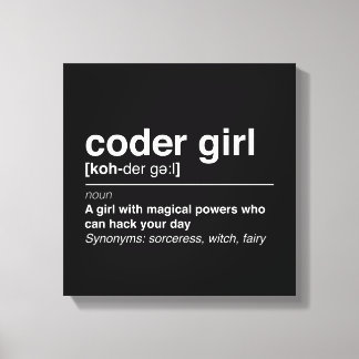 Toile Coder girl