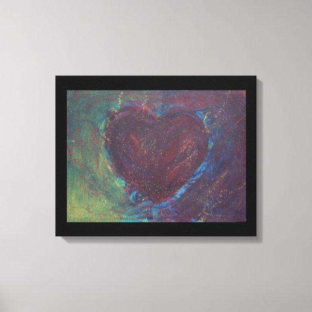 Toile Coeur Abstrait (Recto)