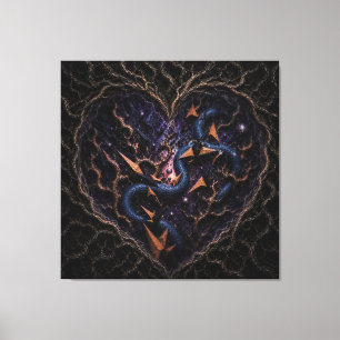 Toile Cœur de forêt spatial