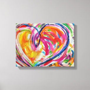 Toile Coeur de la joie Peinture Canvas Art Imprimer