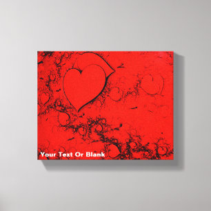 Toile Coeurs sensibles