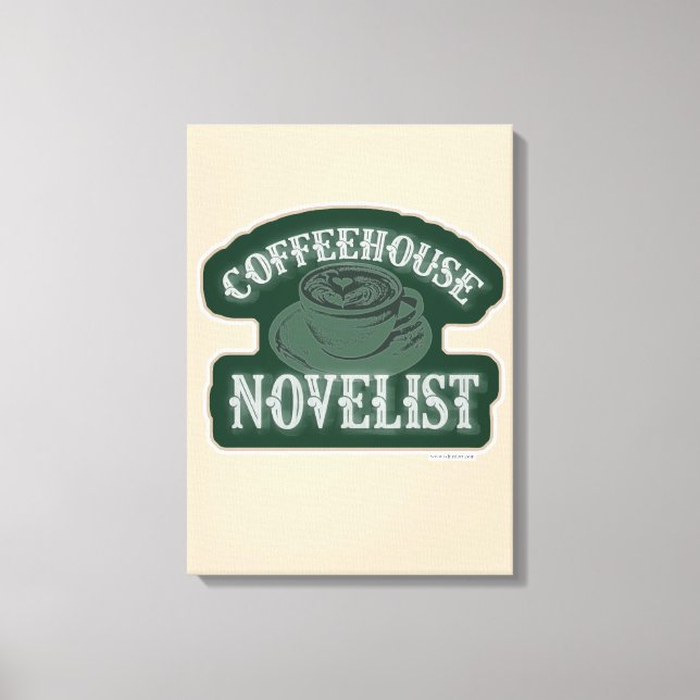 Toile Coffeehouse Novelist Epic Author Life Motto (Recto)