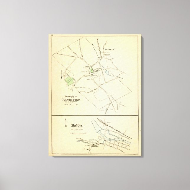 Toile Colchester, Baltique (Recto)