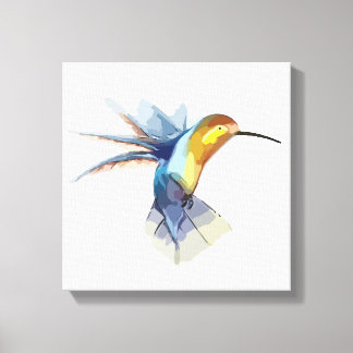 Toile colibri aquarelle pacifique beau dessin