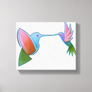 Toile Colibri Coloré