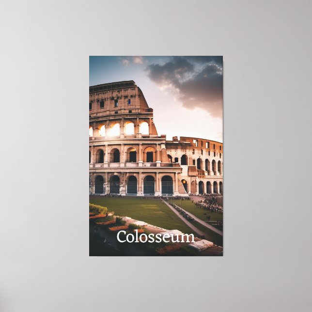 Toile Colisée : La Merveille majestueuse de Rome (Recto)
