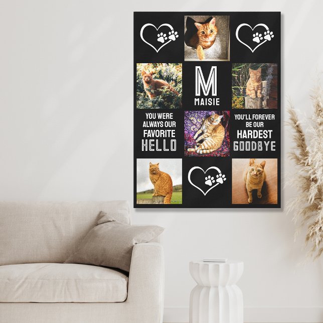 Toile Collage de photos commémoratives pour animaux de c (Créateur téléchargé)