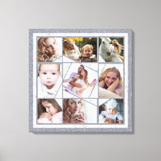 Toile Collage de photos de famille 9 photos Instagram |