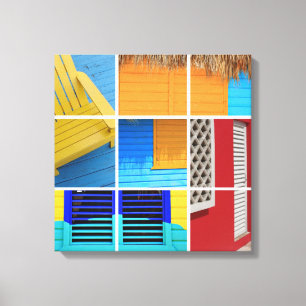 Toile Collage des Caraïbes