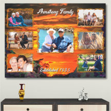 Collage du coucher de soleil de famille 2584 Art