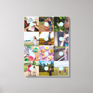 Toile Collage photo Ajouter votre propre 12 Photos perso