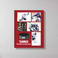 Collage photo de hockey personnalisé Nom de l'équi