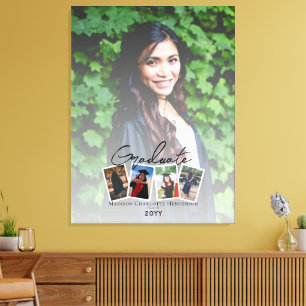 Toile Collage photo moderne Gardiens de graduation BLA