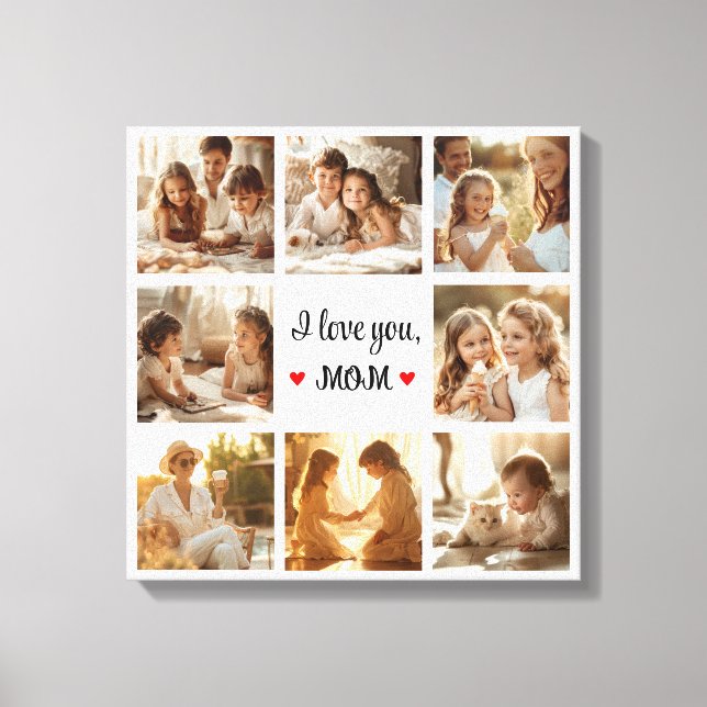 Toile Collage photo simple et chic Canvas pour maman Cad (Recto)