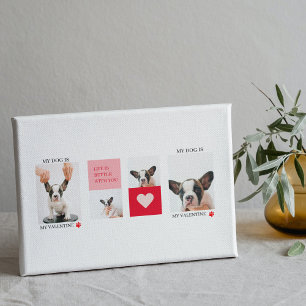 Toile Collage photos de chiens   Mon chien est ma Saint-