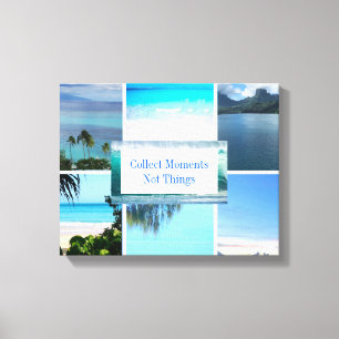 Toile Collage Travel Photo Citation Moderne