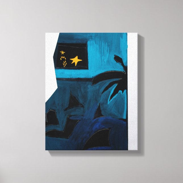 Toile Collages Bruyants Livre de l'artiste Chambre Bleue (Recto)