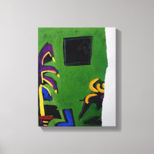 Toile Collages Bruyants Livre de l'artiste Green Room Ca