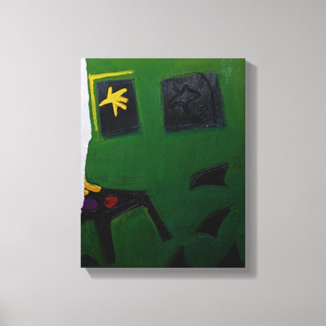Toile Collages Bruyants Livre de l'artiste Green Room pa (Recto)