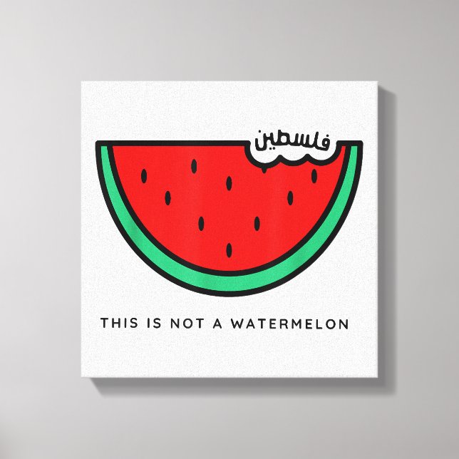 Toile Collection Palestine 'This is not a Watermelon' (Recto)