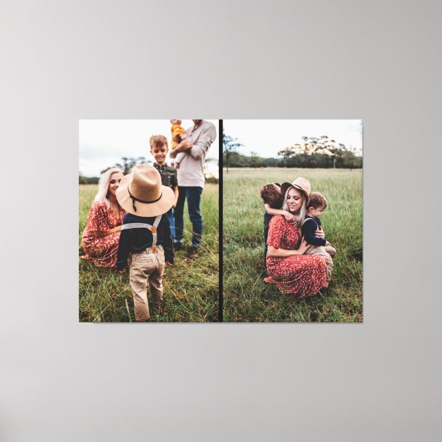 Toile Collection photo moderne 2 famille | Concevez vous (Recto)