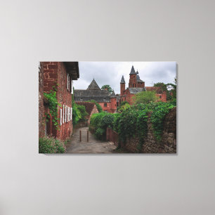 Toile Collonges-La-Fard à joues, la copie rouge de toil