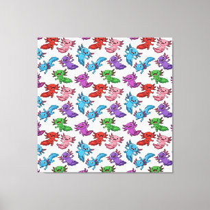 Toile Colorant_Axolotl_Friends_Seamless_Motif