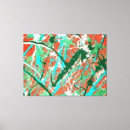 Toile COLORÉ LXIX - Peinture d'action -