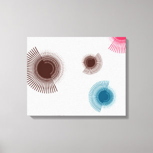 Toile Colorful, cool, trend urban brush strokes circles